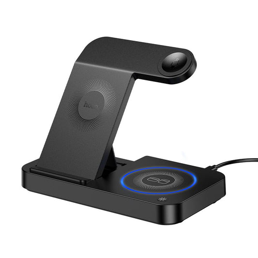 HOCO DWQ01 4 in 1 Wireless Charging Stand - Black