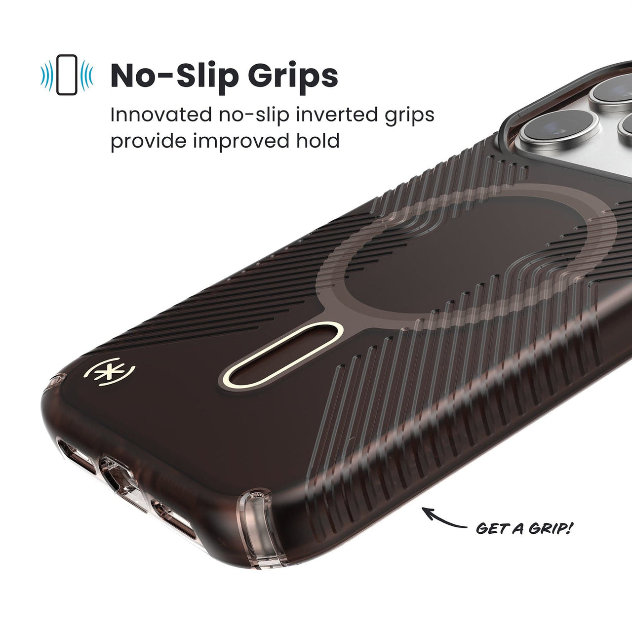Speck Presidio Lux Grip with Clickclock for iPhone 17 Pro Max - Shade/Orng