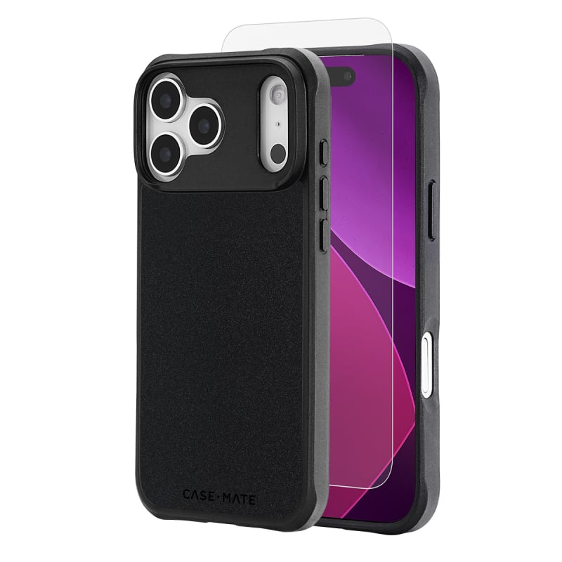 Case-Mate MagSafe Case & Screen Protection for iPhone 17 Pro Max- Black Case