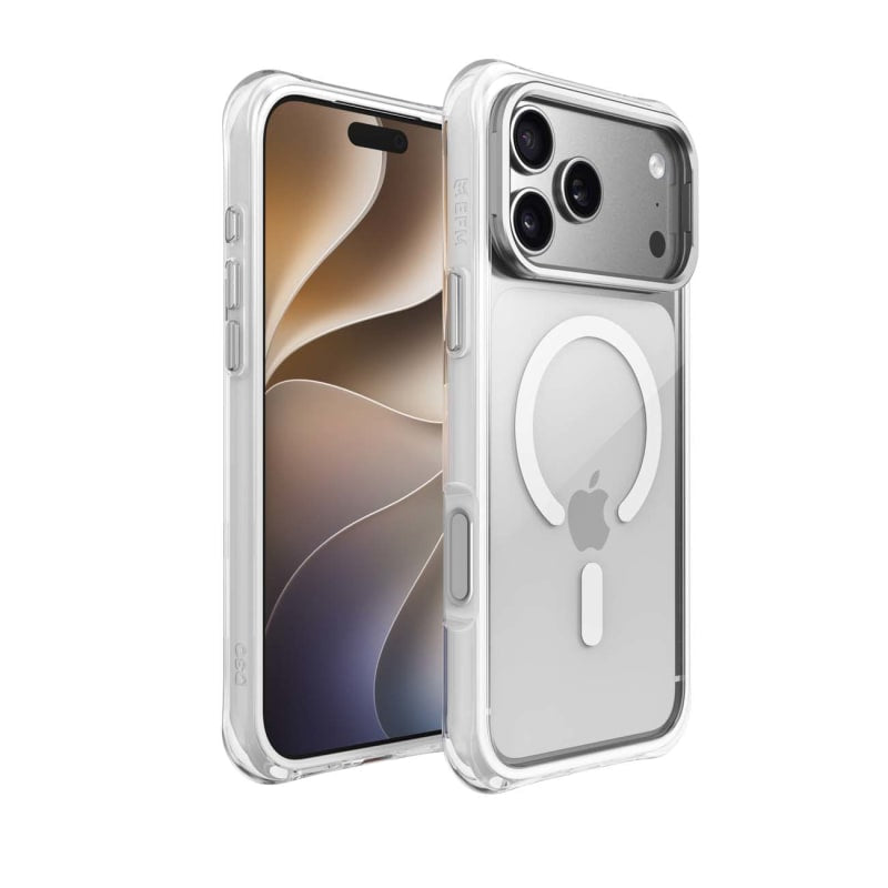 EFM Portland Case with D3O Zero For iPhone 18 Pro Max - White Clear