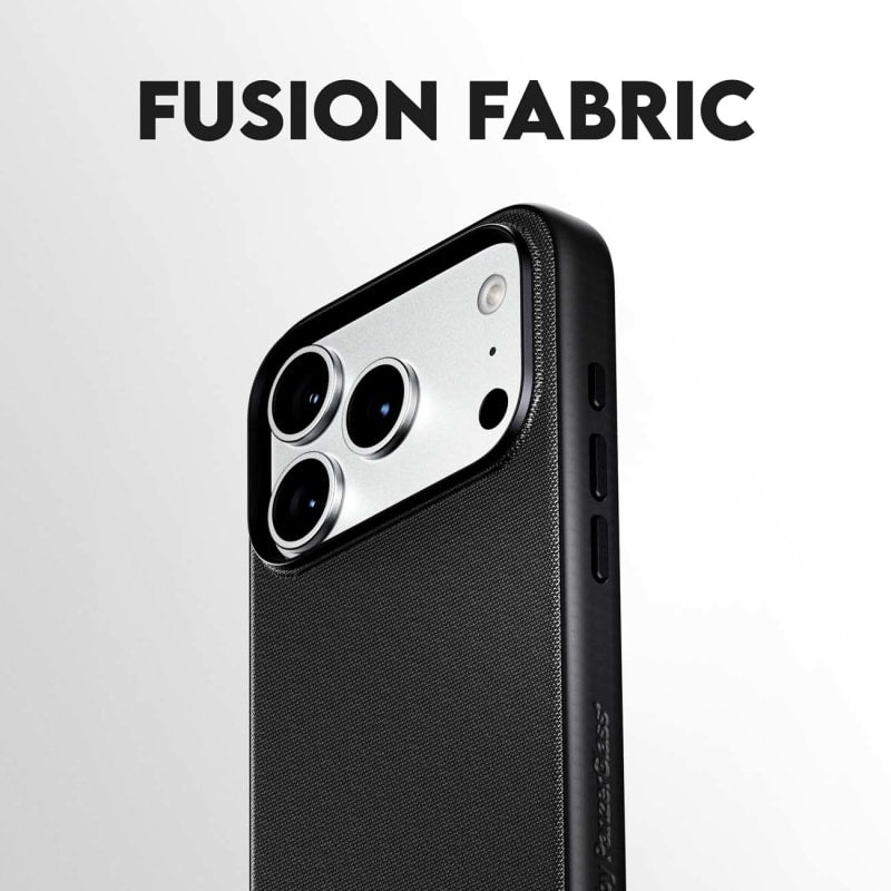 CARE by PanzerGlass Fusion Fabric MagSafe Case for iPhone 18 Pro Max, 17 Pro Max - Black