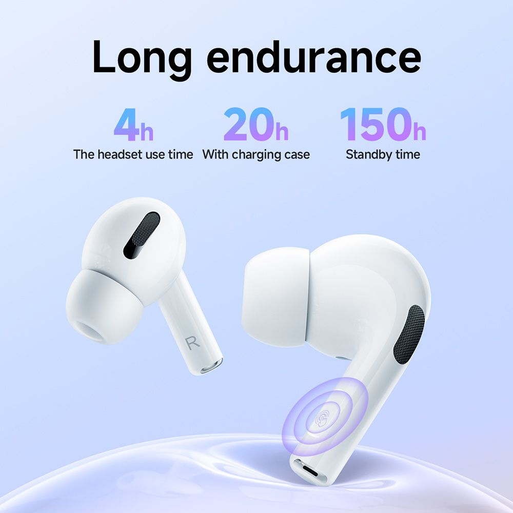 Hoco EW75 Physical Noise Cancelling True Wireless Earphones - White