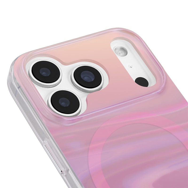 Case-Mate Peach Bubble MagSafe Case for iPhone 17 Pro - Iridescent