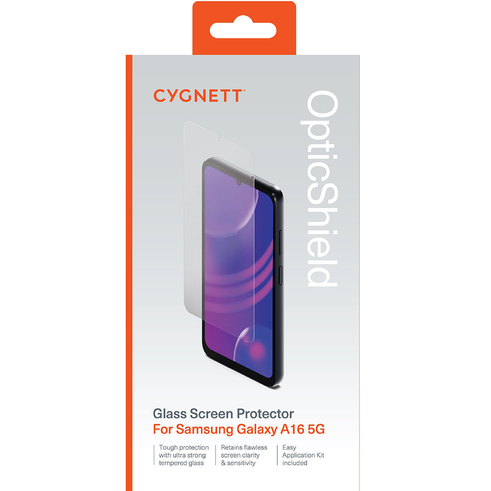 Cygnett OpticShield Tempered Glass Screen Protector for Samsung Galaxy A16 5G/ 4G (6.7") - Clear