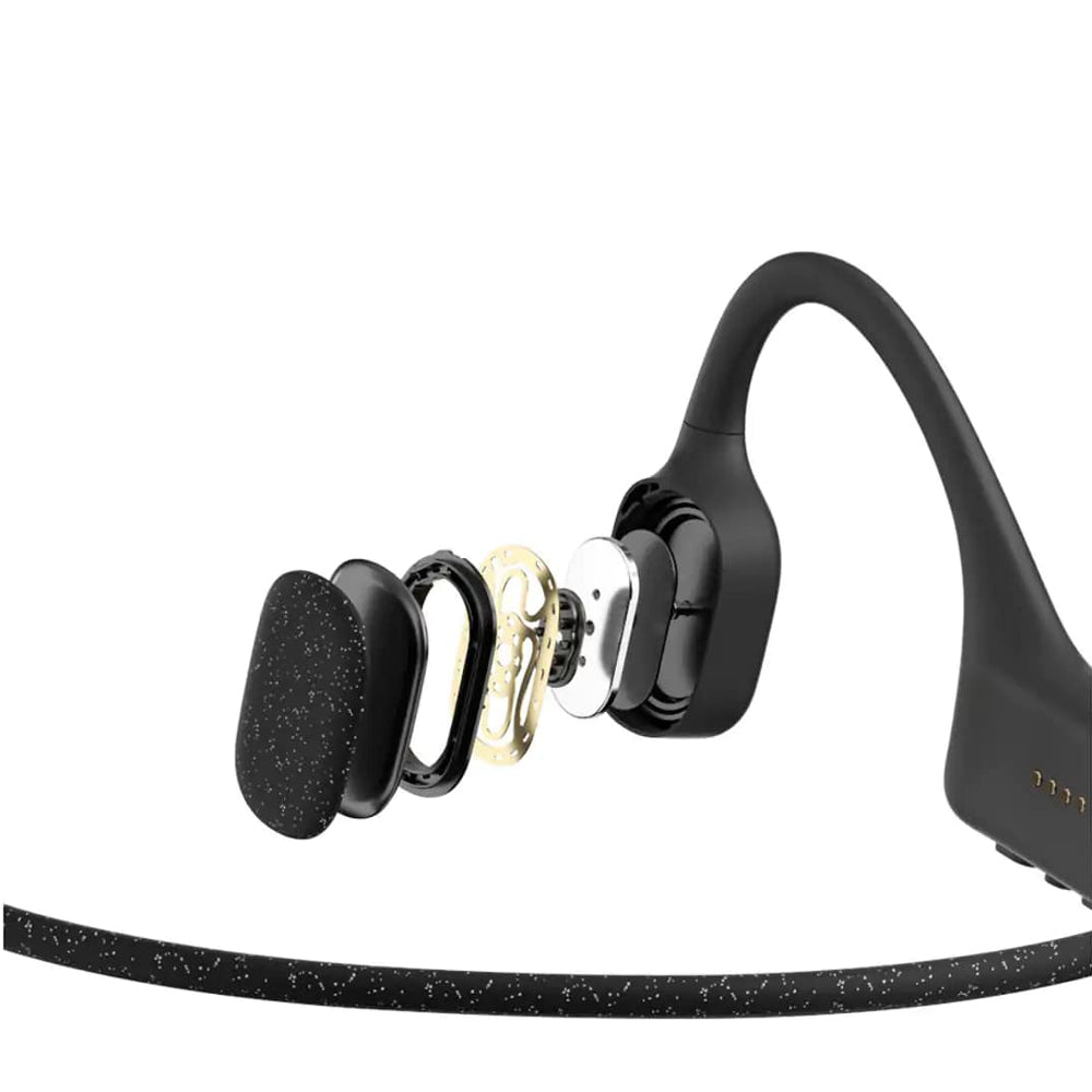 Shokz OpenSwim Wireless Waterproof OpenEar MP3 Bone Conduction Headphones- Black
