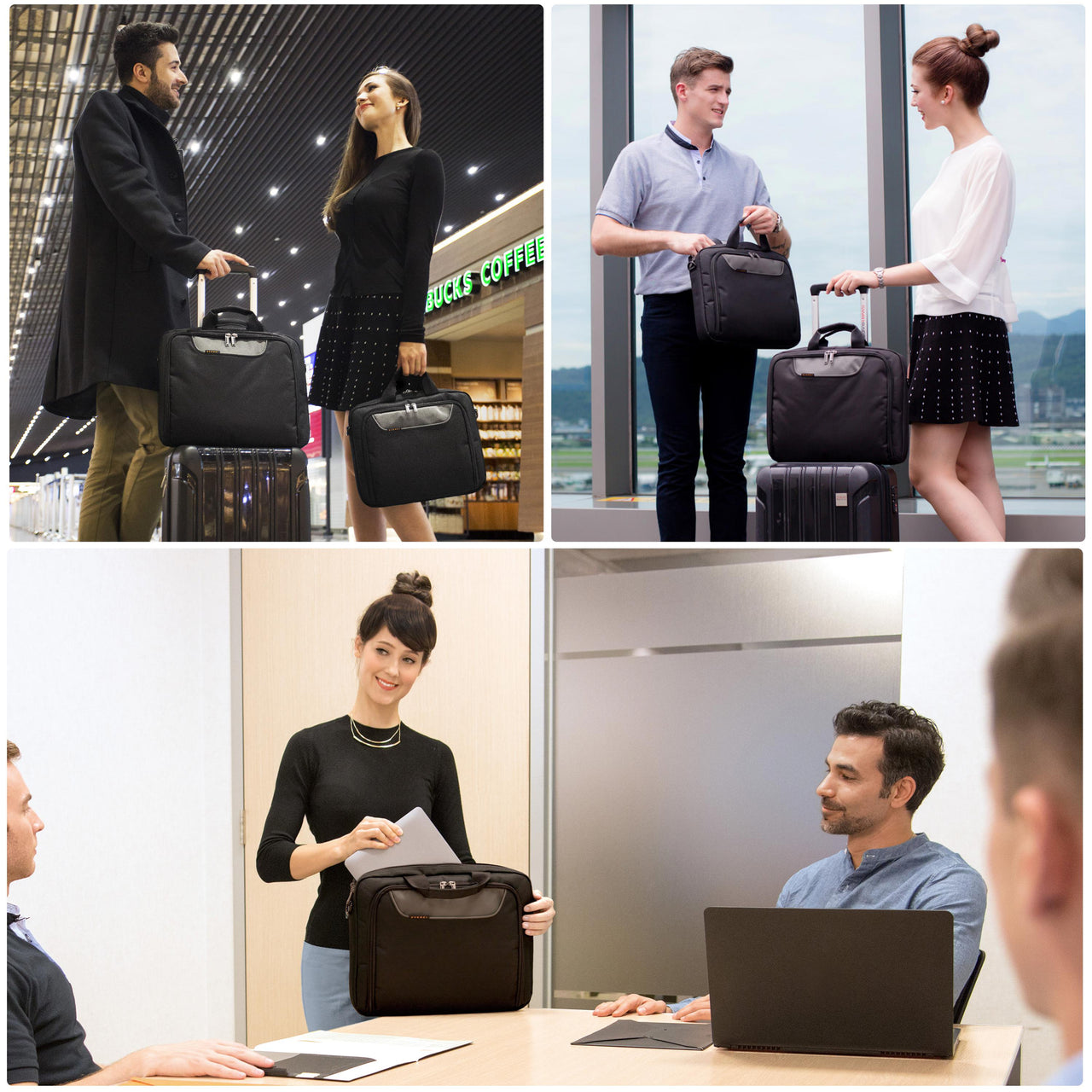 Everki 14" Notebook Case Advance, Non-slip Shoulder Pad