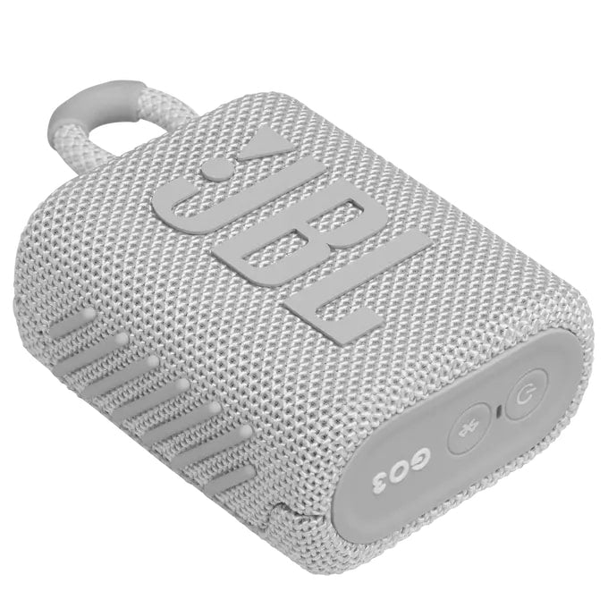 JBL GO3 mini Portable + Loud Bluetooth Speaker - White