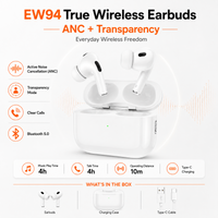 Thumbnail for Hoco True Wireless ANC Noise Reduction Bluetooth Headset - White