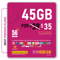 Thumbnail for Telsim $35 Prepaid Sim Card Starter Kit Pack