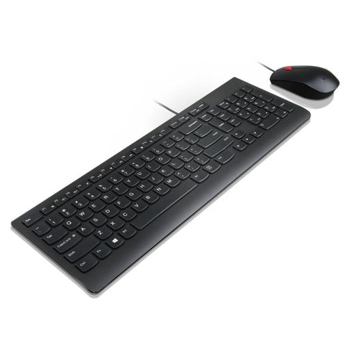 Lenovo Essential Wired Keyboard and Mouse Combo - Black