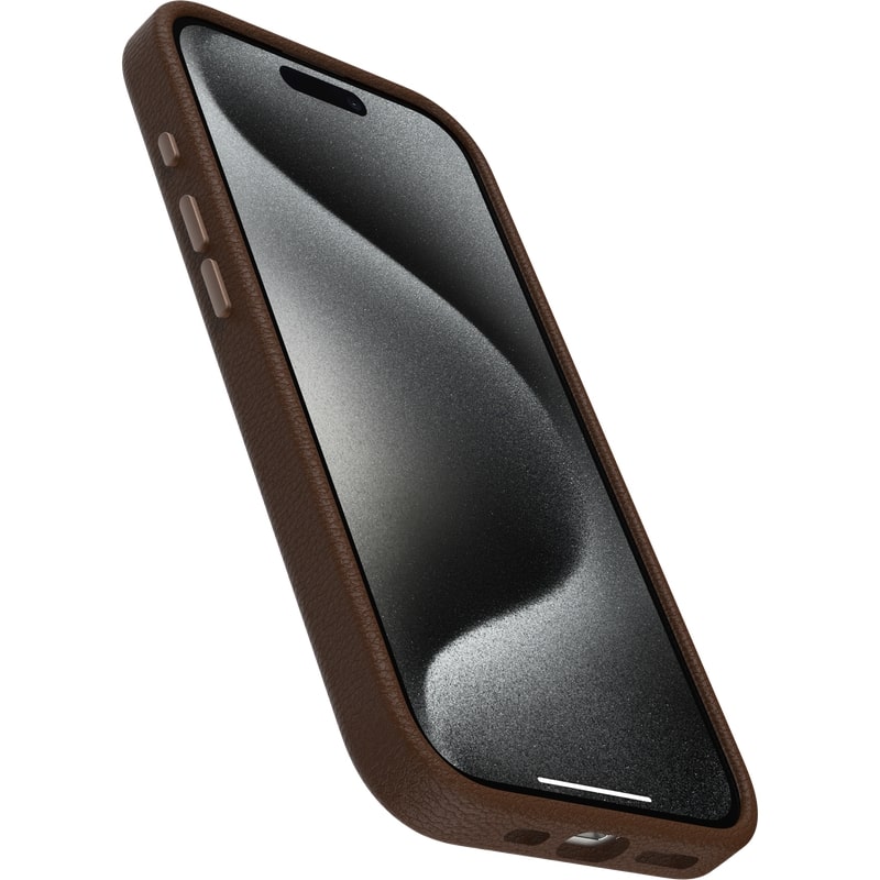 OtterBox Symmetry Cactus Leather Case for iPhone 15 Pro - Brown