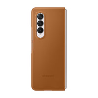 Thumbnail for Samsung Leather Cover for Galaxy Fold3 - Camel