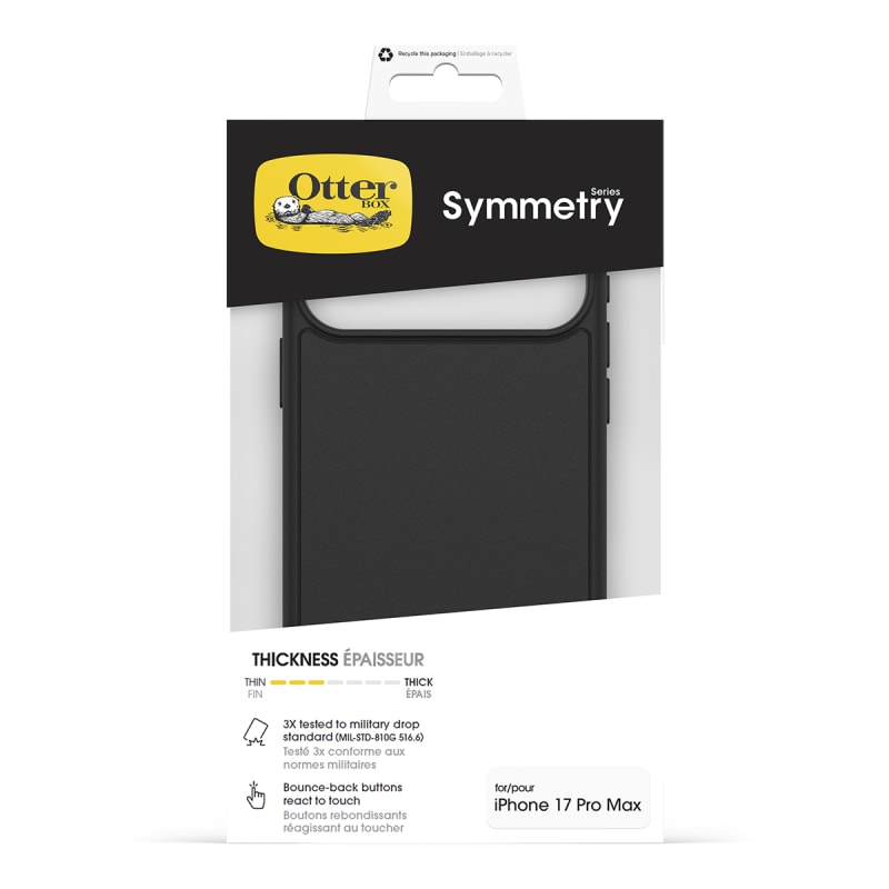 OtterBox Symmetry MagSafe Case with Cam Control for Apple iPhone 17 Pro Max- Black