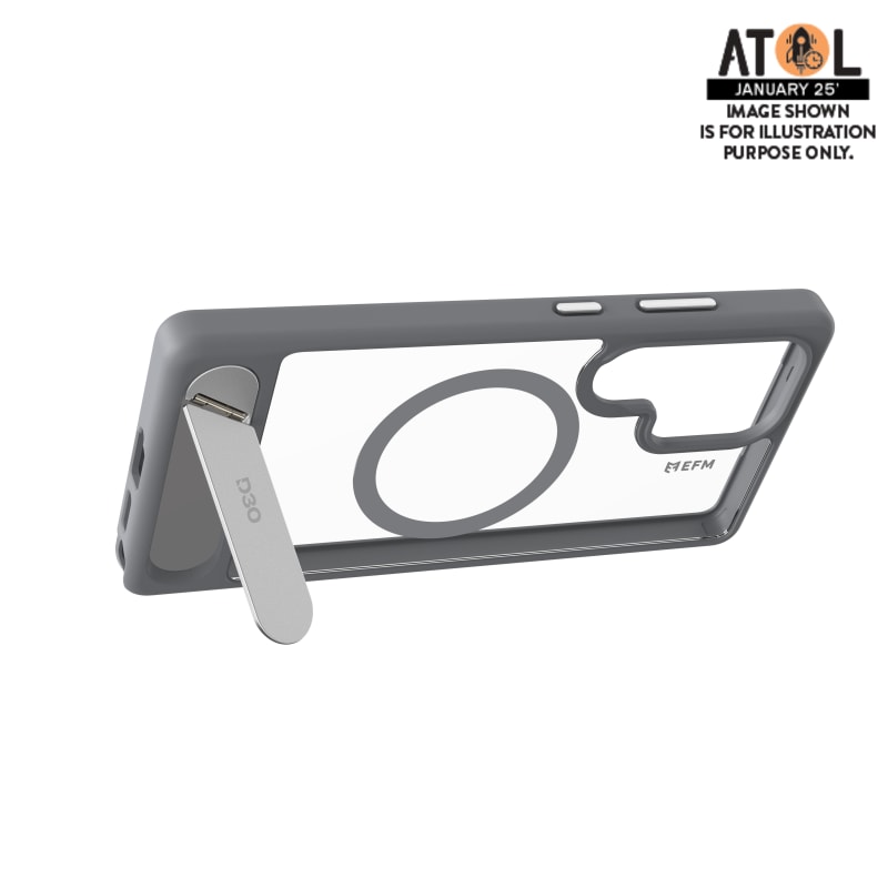 EFM Alta Case with D3O BIO for Samsung Galaxy S25 Ultra - Grey/Clear