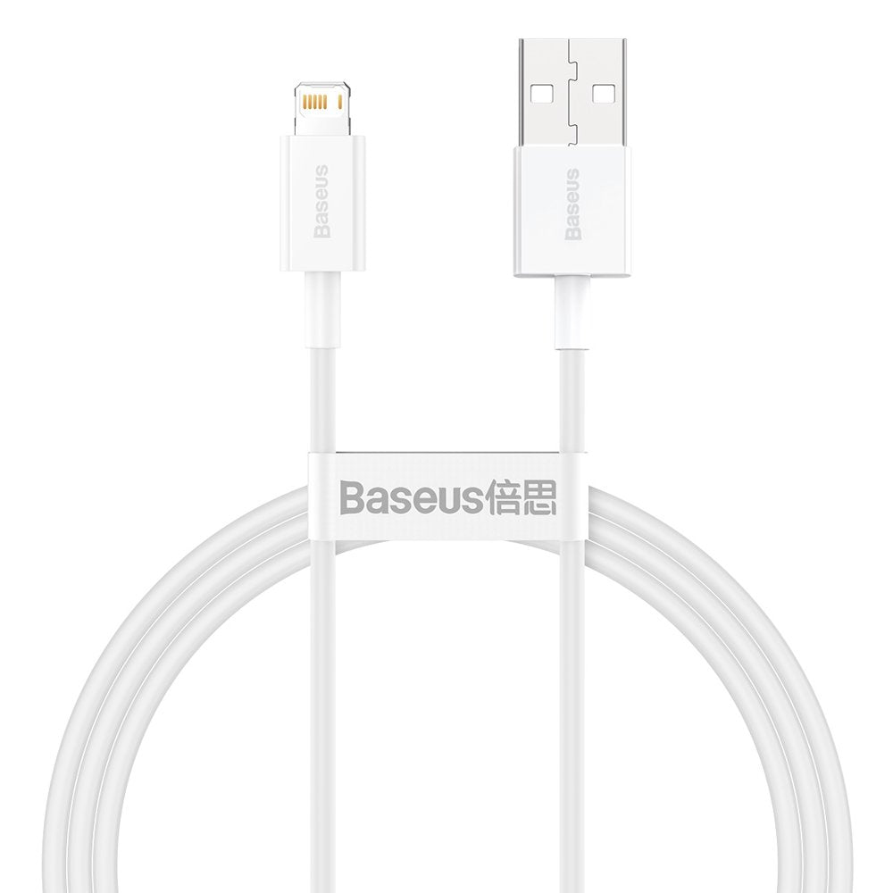 Baseus Superior Series Fast Charging Data Cable USB-A to Lightning 1M - White