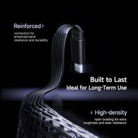 Thumbnail for Baseus MVP 3 Fast Charging Cable USB-C to USB-C 100W 2M for 15 / 16 / 17 Series - Black