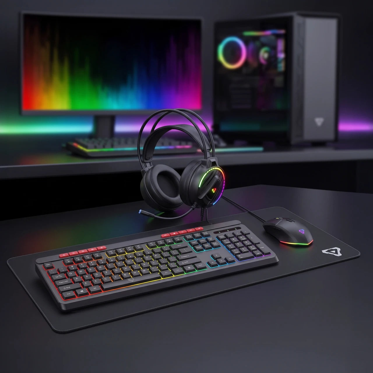Laser 4-in-1 RGB Gaming Keyboard and Mouse Bundle