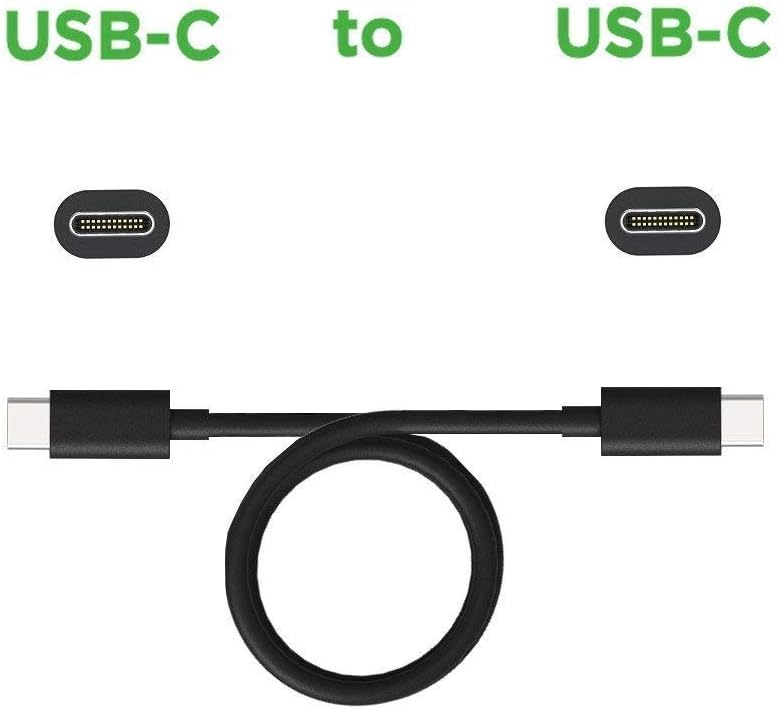 Motorola USB-C to USB-C 3.3ft Data/Charging Cable for Moto X4/E13/E6/E32/G04/G7/G75/G84/G53/G54/G55/Plus/Edge 40/Edge 50/Edge 60/Razr 50