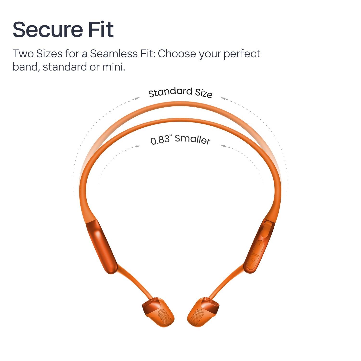 Shokz OpenRun Pro2 Mini Conduction Sports Headphones - Orange