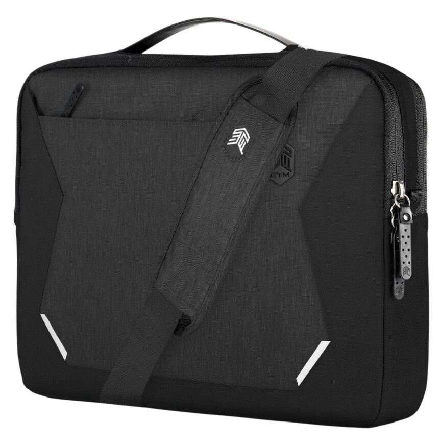 STM (Myth Brief) Laptop Shoulder Bag Fits up to 16" - Magnet Black