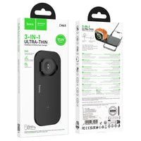 Thumbnail for Hoco CW65 North 3-in-1 Wireless Fast Charger - Black