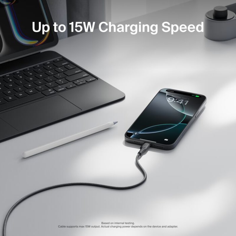 Belkin Boost Charge Pro USB-A to C - Braided Cable 2 Universally compatible - Black