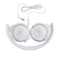 Thumbnail for JBL Tune 500 Wired on-ear headphones - White