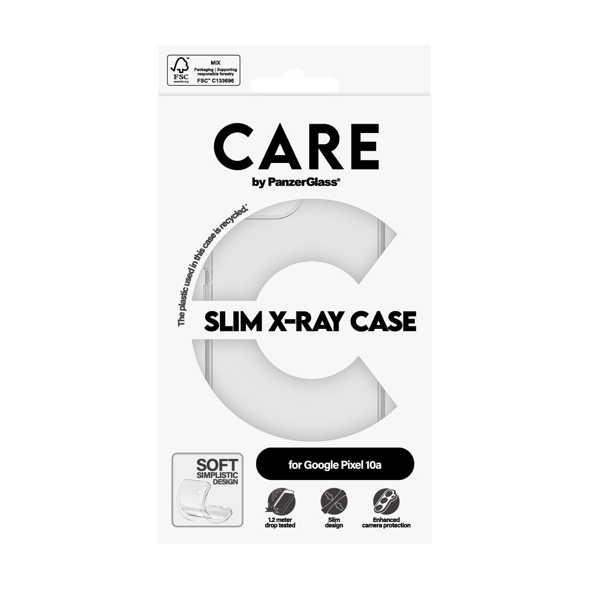 PanzerGlass Care X-Ray Case for Google Pixel 10a - Clear