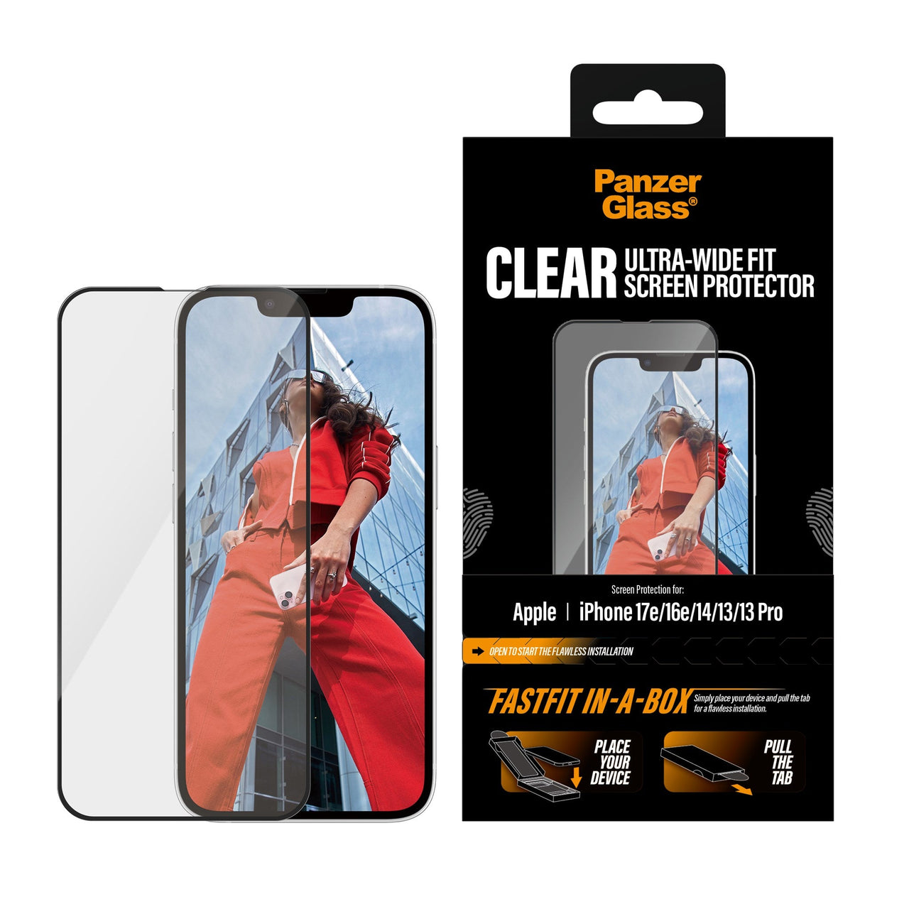PanzerGlass Screen Protector for iPhone 17e - Clear