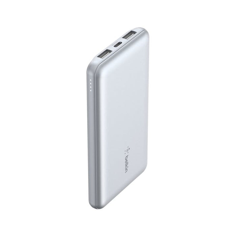 Belkin BoostCharge 3-Port 10K Power Bank+USB-A to USB-C Cable- Pastel Blue