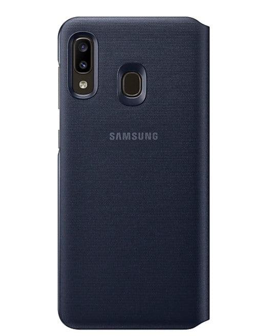 Samsung Galaxy A20 Wallet Cover - Black