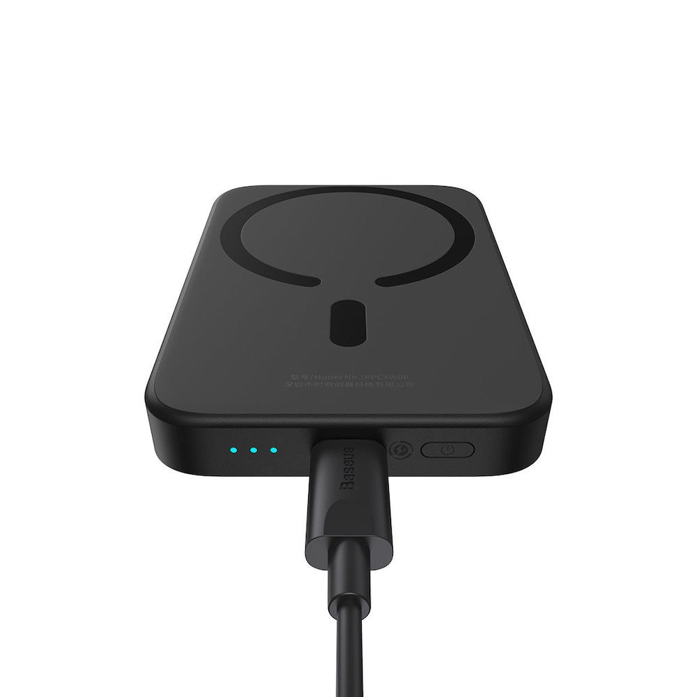 Baseus Magnetic Mini Wireless Charging Power Bank 6000mAh 20W - Black (Magsafe Compatible)