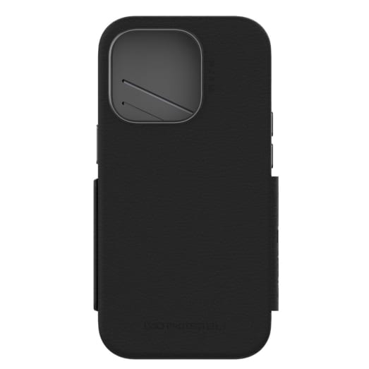 EFM Monaco Case Armour with ELeather and D3O 5G Signal Plus Technology For iPhone 13 (6.1")/iPhone 14 (6.1") - Black / Space Grey