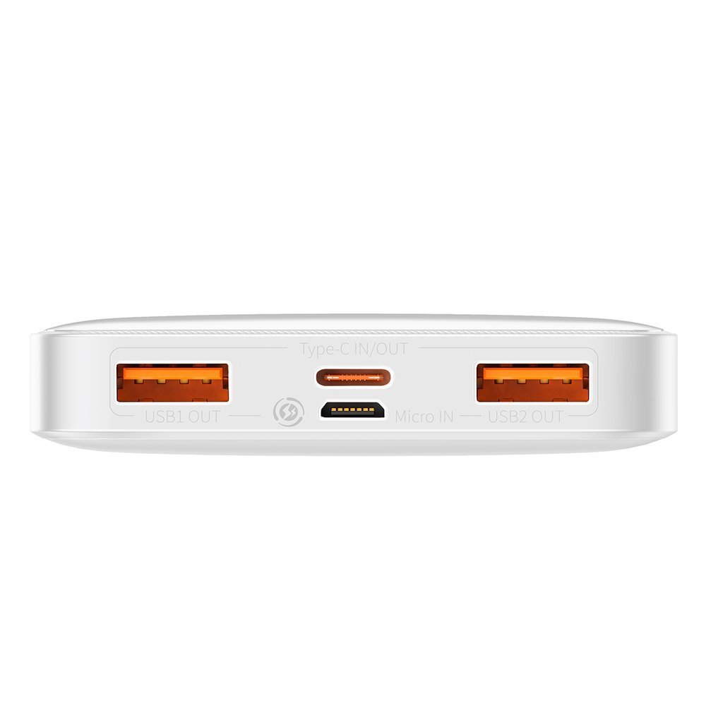 Baseus 20W 10000mAh Bipow Digital Display Power bank - White
