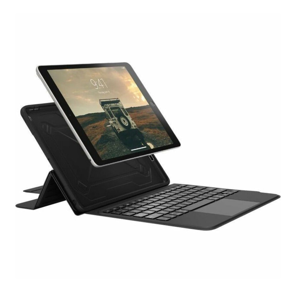 UAG Rugged Integrated iPad (10.2") Bluetooth Keyboard Case with Trackpad - Black