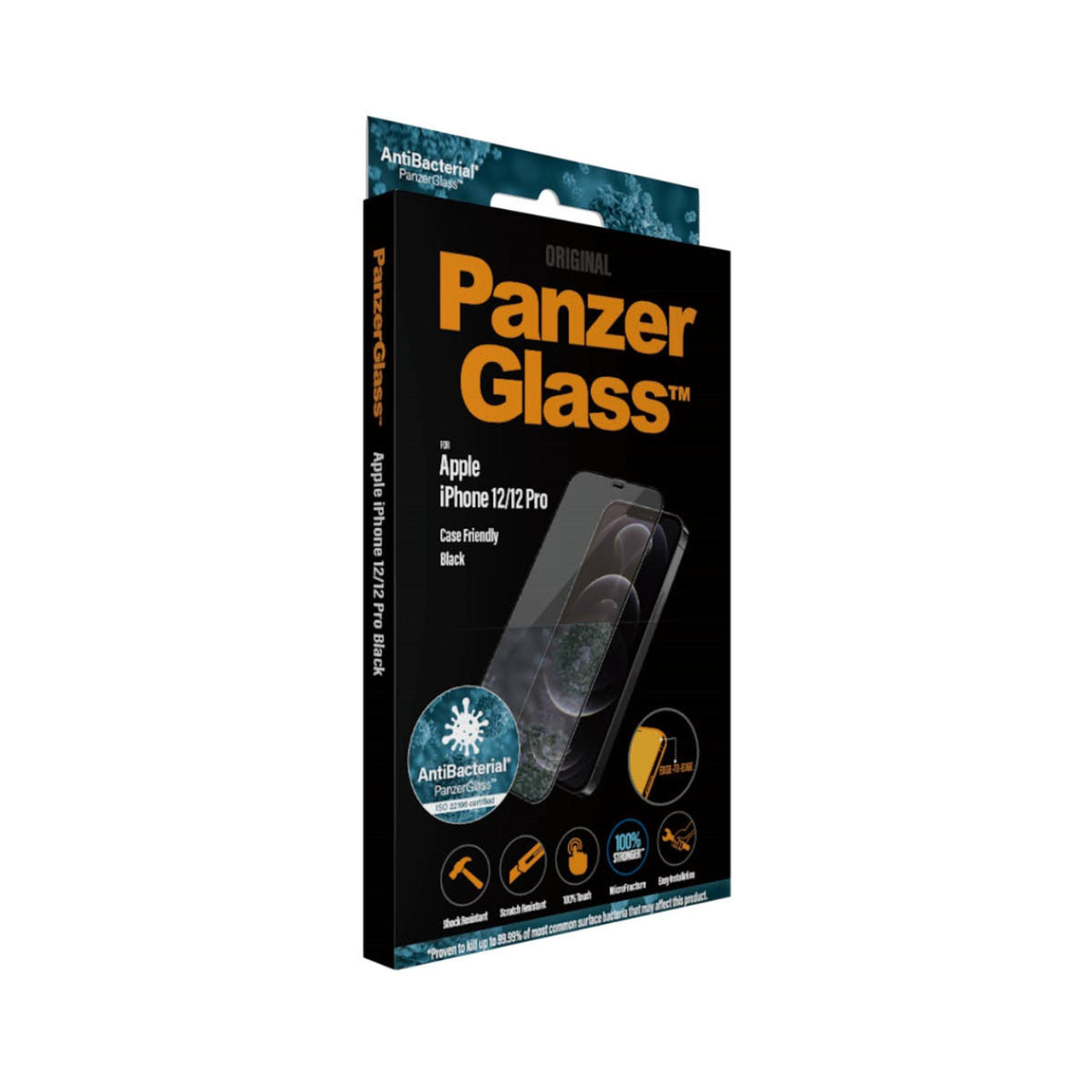PanzerGlass Screen Protector Apple iPhone 12 / iPhone 12 Pro -Black