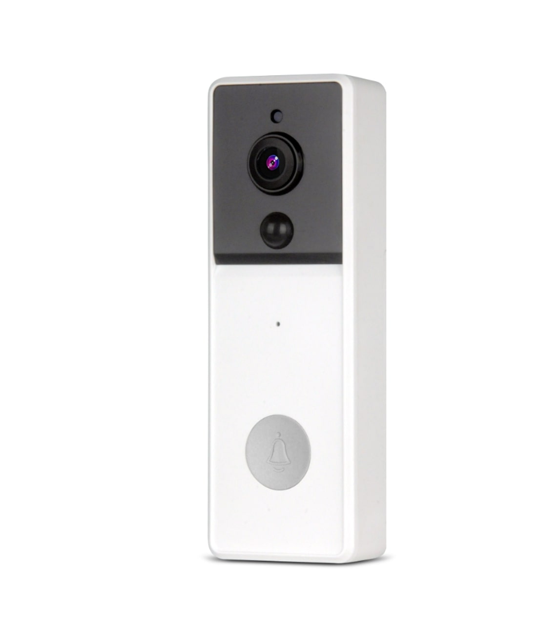 Laser Smart Full HD Video Doorbell- White with Chime