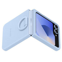 Thumbnail for Samsung Silicone Case with Ring for Galaxy Z Flip6 - Blue