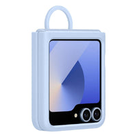 Thumbnail for Samsung Silicone Case with Ring for Galaxy Z Flip6 - Blue