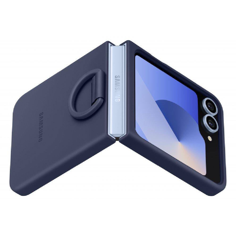 Samsung Silicone Ring Case for Galaxy Z Flip7FE / Flip6 - Dark Blue