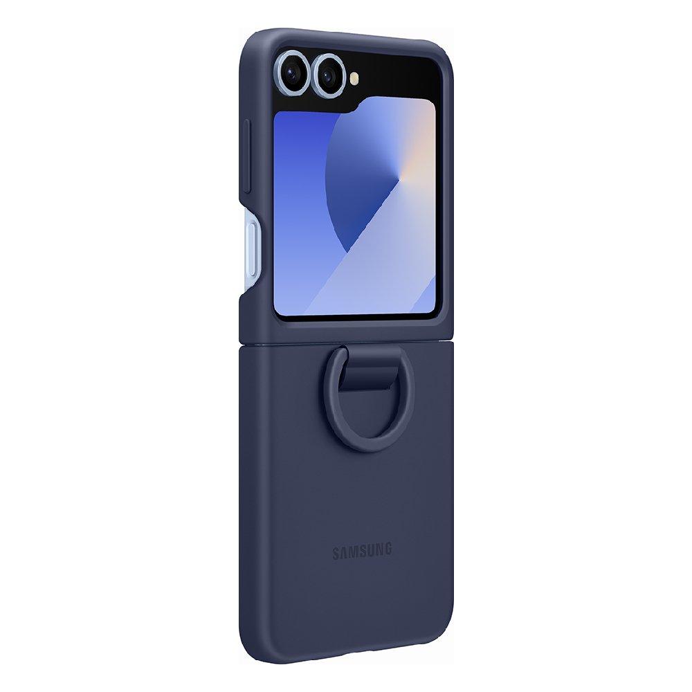 Samsung Silicone Ring Case for Galaxy Z Flip7FE / Flip6 - Dark Blue