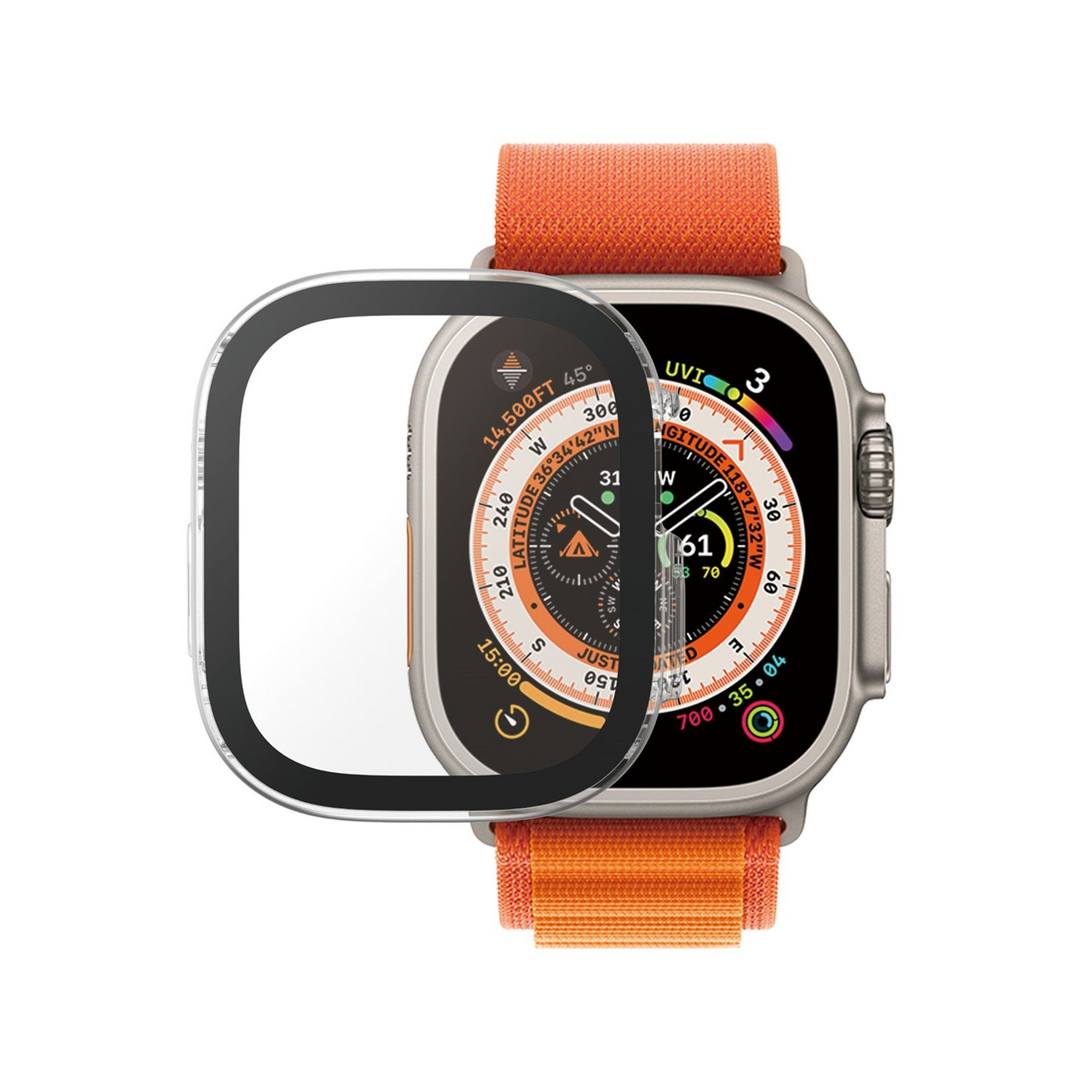 PanzerGlass Full Body Screen Protector for Apple Watch Ultra/2 (49mm) -Clear