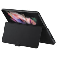 Thumbnail for Samsung Leather Flip Cover for Galaxy Fold3 - Black