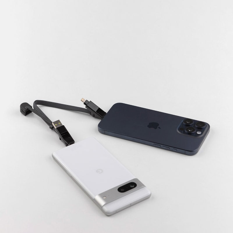 Rolling Square inCharge XL 100W 6 in 1 Travel Charging Cable 30cm - Urban Black