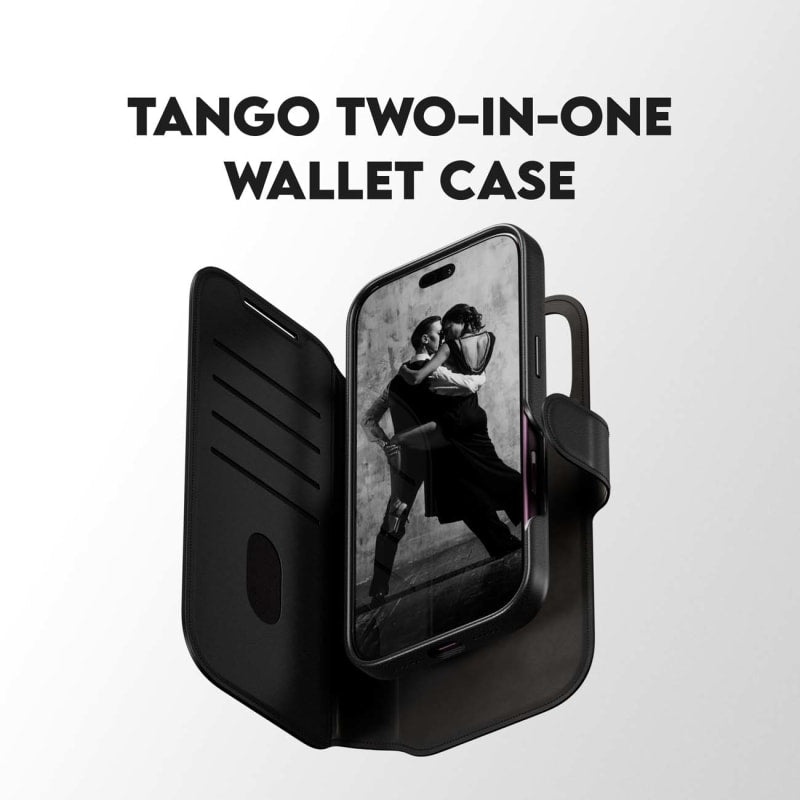 CARE by PanzerGlass Tango 2-in-1 MagSafe Wallet Case for iPhone 18 Pro, 17 Pro - Black