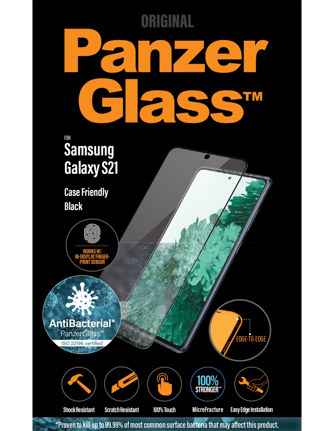 Panzer Glass Screen Protector For Samsung Galaxy S21 (CASE FRIENDLY)