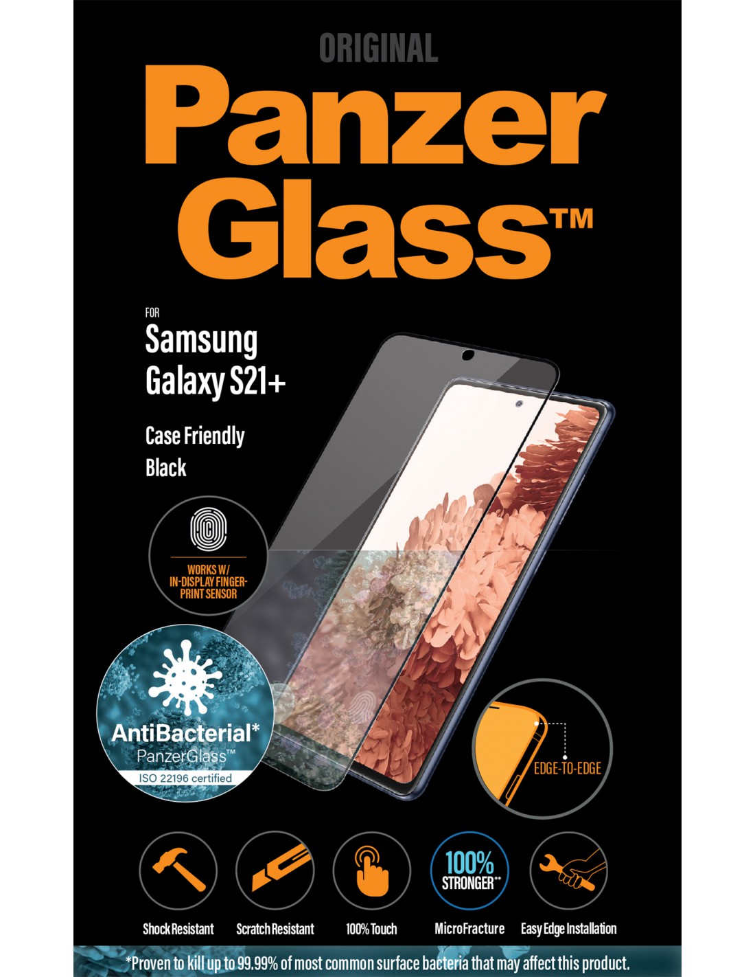 Panzer Glass Screen Protector For Samsung Galaxy S21 + (CASE FRIENDLY)