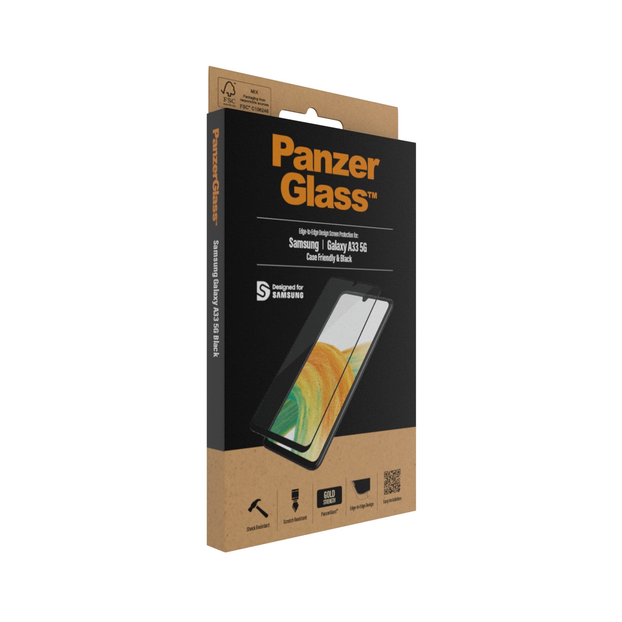 PanzerGlass Screen Protector for Samsung Galaxy A33 5G (6.4") - Black