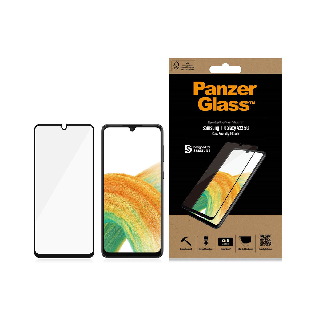 PanzerGlass Screen Protector for Samsung Galaxy A33 5G (6.4") - Black
