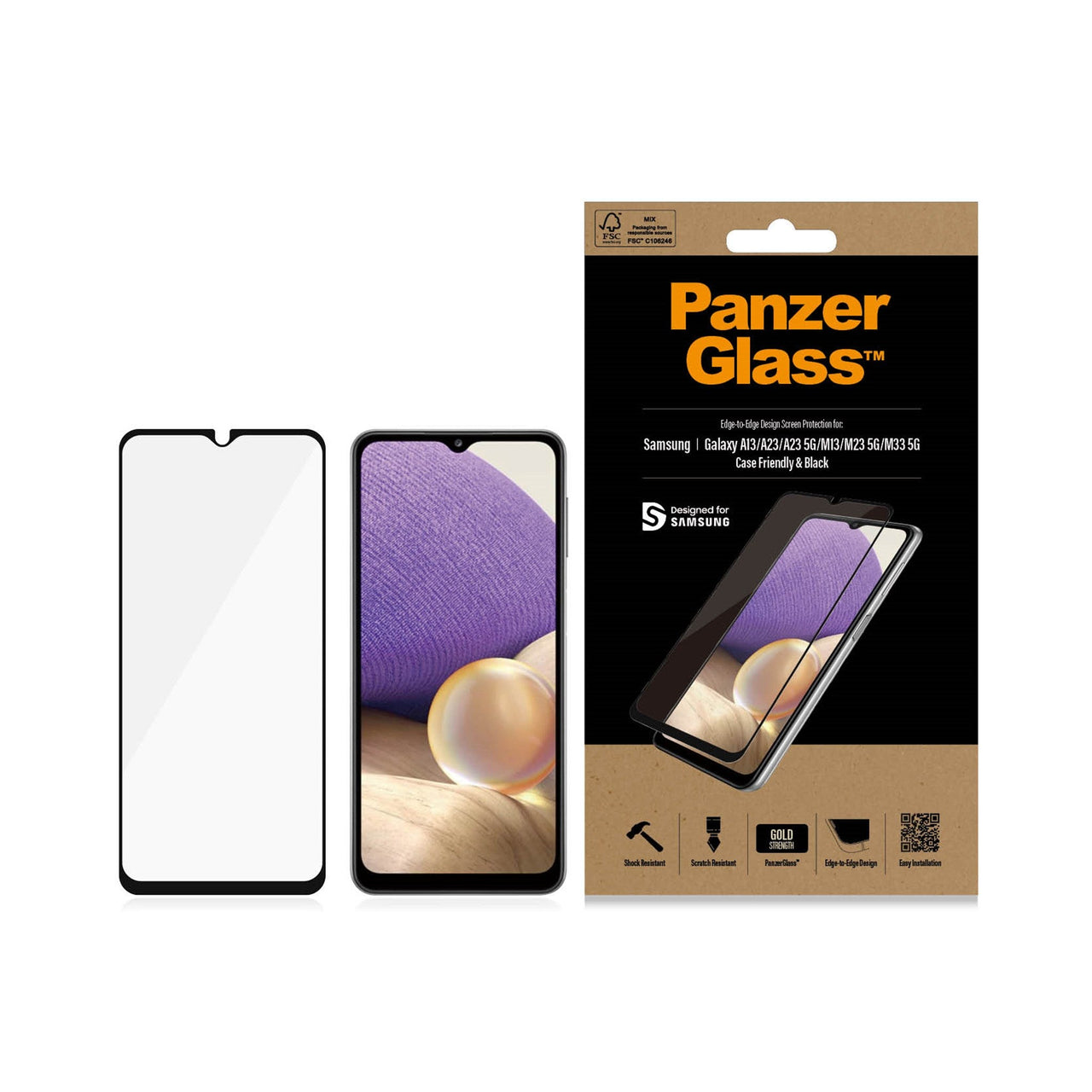 PanzerGlass Screen Protector for Samsung Galaxy A13/A23/A23 5G/M13/M23 5G/M33 5G